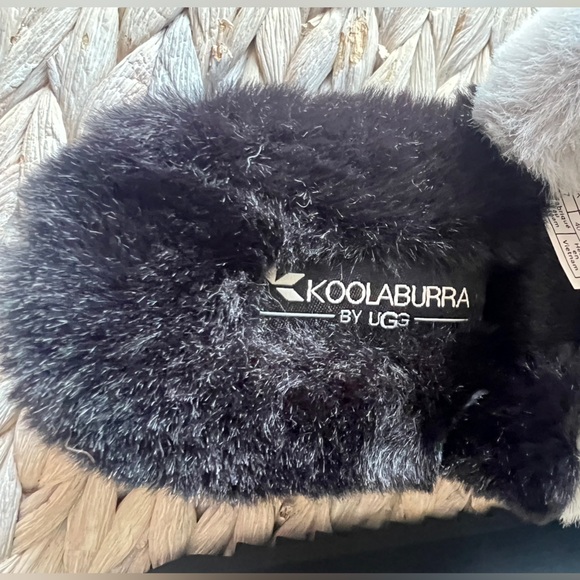 NWT Koolaburra by UGG Ya-Baby Faux Fur Platform Slide Slippers Size 9 Wm - Picture 9 of 14